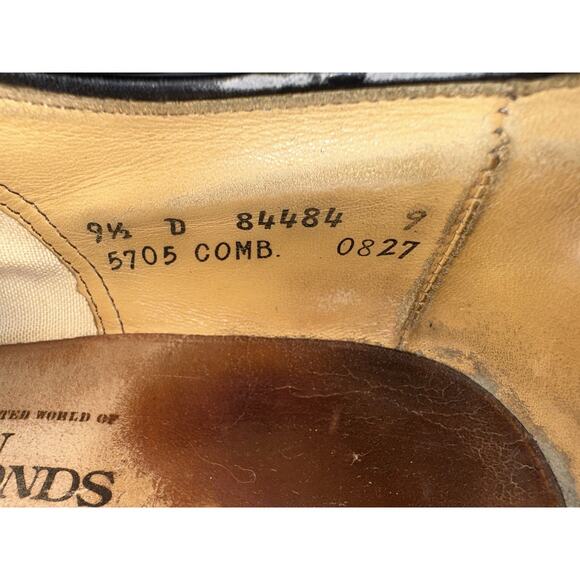 Allen Edmonds Men’s Fifth Avenue Cap Toe Dress Shoes Black Leather 9.5 D Wide - Picture 12 of 14